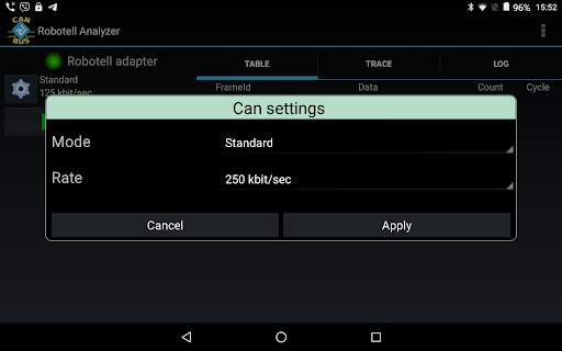 Robotell CAN bus Analyzer screenshot 6