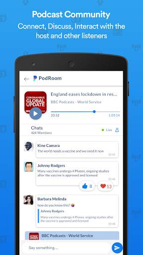 PodRoom:  Podcast community & Social Network App screenshot 3
