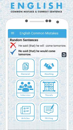 English common mistake & correct  sentences screenshot 3