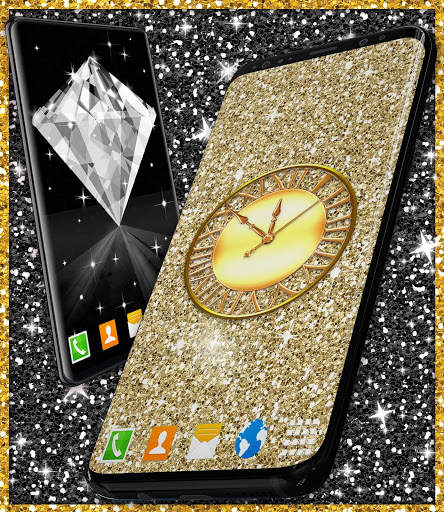 Sparkle Live Wallpaper ❤️ Gold Glitter Wallpapers screenshot 6