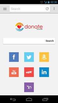 Donate Browser screenshot 1