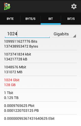 Byte & Bit Calculator Tool screenshot 3