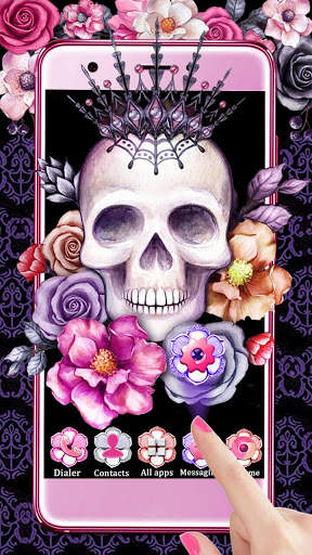 Skull Flower Themes Live Wallpapers screenshot 1