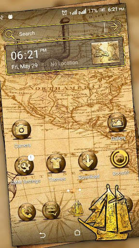 Ancient Map Launcher Theme screenshot 2