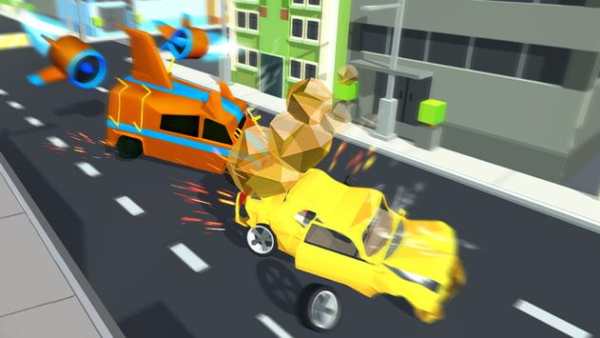 Blocky Car Stunts Crash Test: Demolition Race screenshot 3