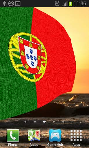 Portugal Flag Live Wallpaper screenshot 2