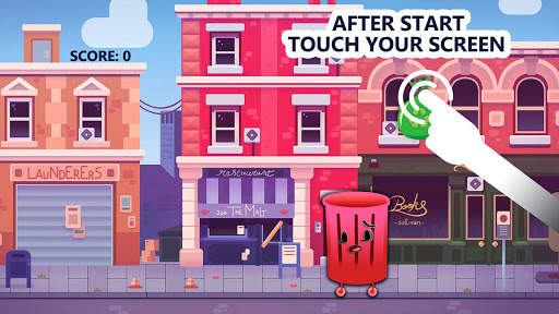 Touch game - Trash Throw screenshot 2
