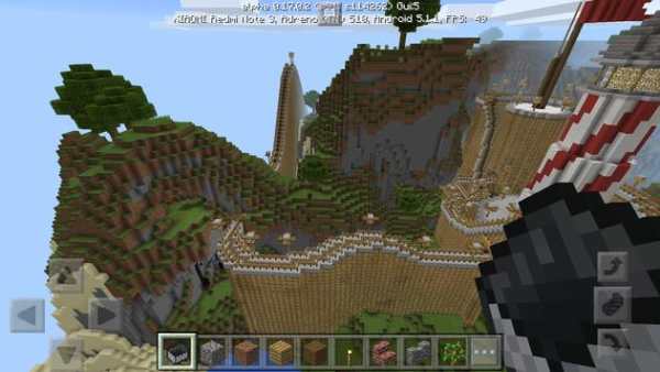 Sky rollercoaster Minecraft screenshot 1