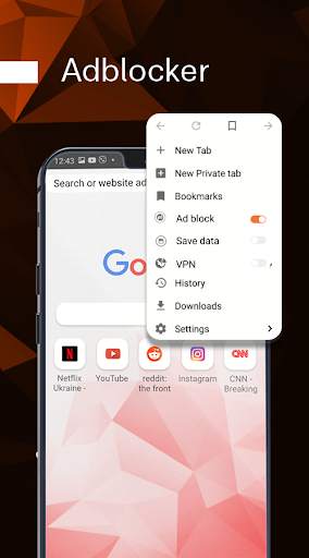 Web Browser - Private Browser With Free VPN screenshot 4