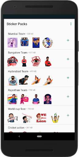 Indian Cricketer Sticker 2020 - WAStickerApps screenshot 2
