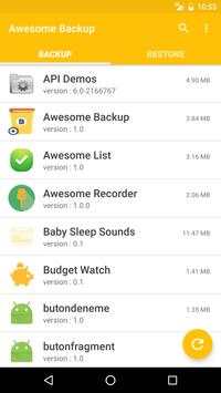 Awesome Backup:Apk Yedekleme screenshot 1