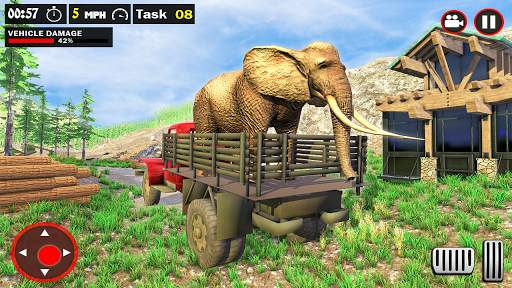 Offroad Truck Simulator - Animal Transport Games screenshot 4