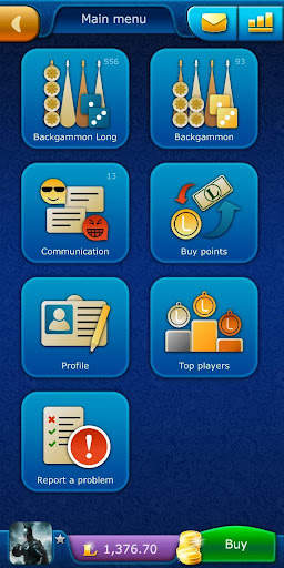 Backgammon LiveGames online screenshot 1