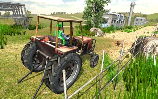 Village Tractor Driving Sim 3D screenshot 3