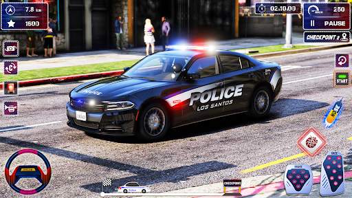 Police Car Chase Parking Games screenshot 6