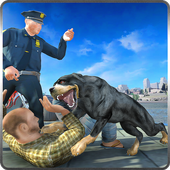 Rottweiler Police Dog Life Sim icon