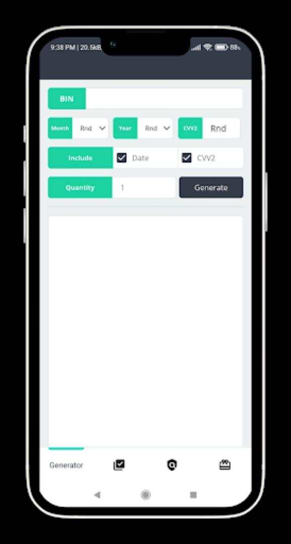 CCGen: Namso-Gen, Bin Lookup screenshot 2