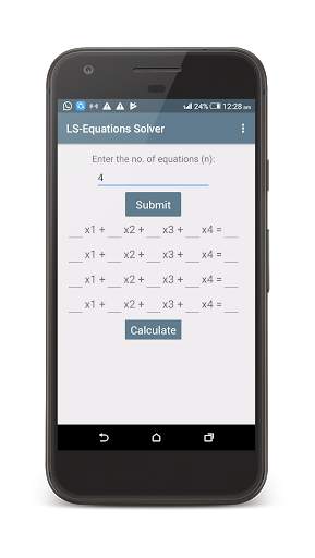 Linear System Equations Solver screenshot 1