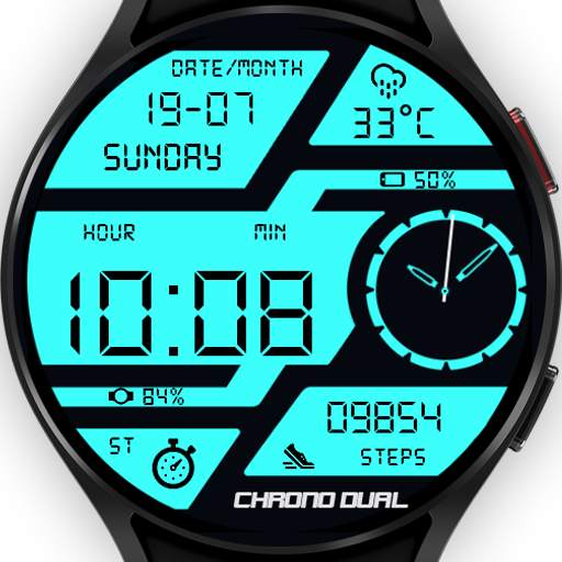 Chrono Dual Watch Face 1.15