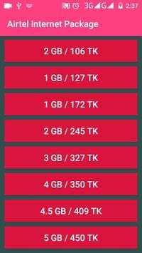 Airtel Internet Package screenshot 3
