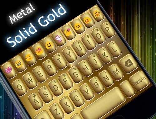 Solid Gold Emoji Keyboard screenshot 6
