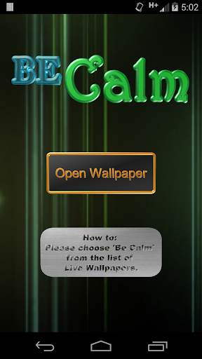 Be Calm Live Wallpaper screenshot 1