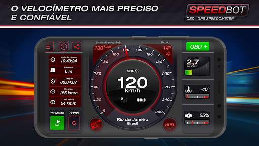Speedbot. Velocímetro GPS/OBD2 screenshot 1