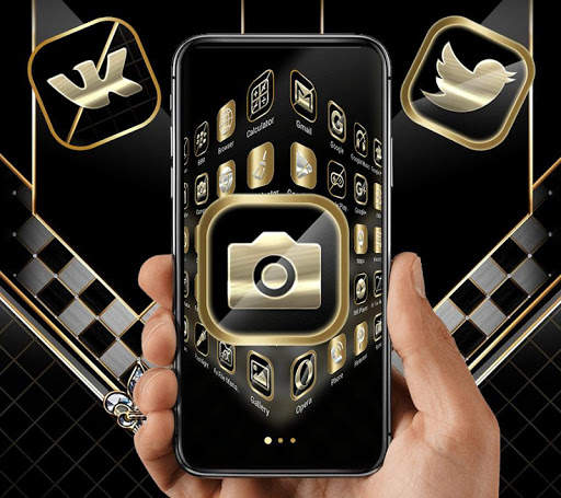 Black Luxury Gold Theme screenshot 3
