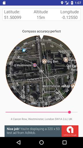 Compass PRO - The compass with satellite map screenshot 1
