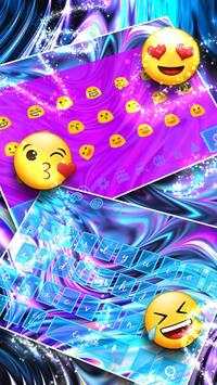 Tema Keyboard Neon Galaxy screenshot 3
