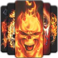 Fire Skull Wallpaper logo