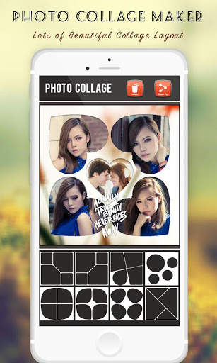 Photo Collage Maker Grid Square Editor Free screenshot 1