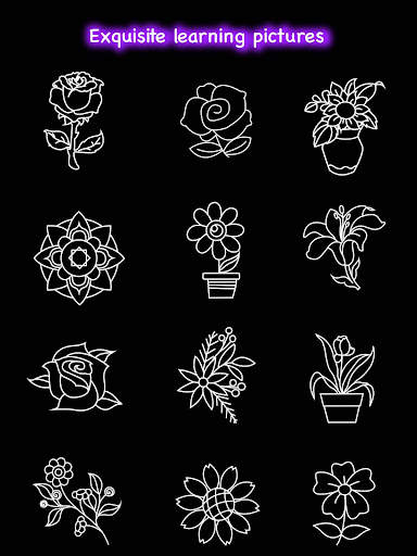 Learn To Draw Glow Flower screenshot 16