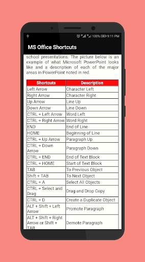 Office Shortcuts screenshot 5