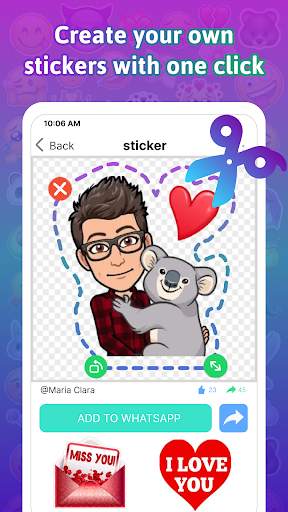 TextSticker 2024 WAStickerApps screenshot 2