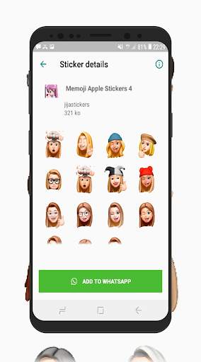 Memoji Apple Stickers for WhatsApp - WAStickerApps screenshot 6