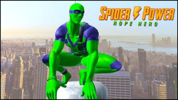 Rope Hero : Power Spider Fighter - Spider hero screenshot 1