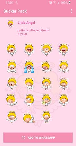 Little Angel Stickers - WAStickerApps for WhatsApp screenshot 2