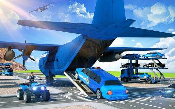 US Police Limousine Car: Truck Transporter Game screenshot 7