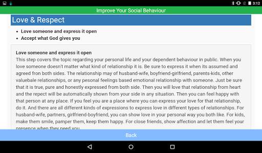 Improve Social Behaviour Demo screenshot 14