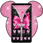 Pink Mouse Bowknot Diamond Theme icon