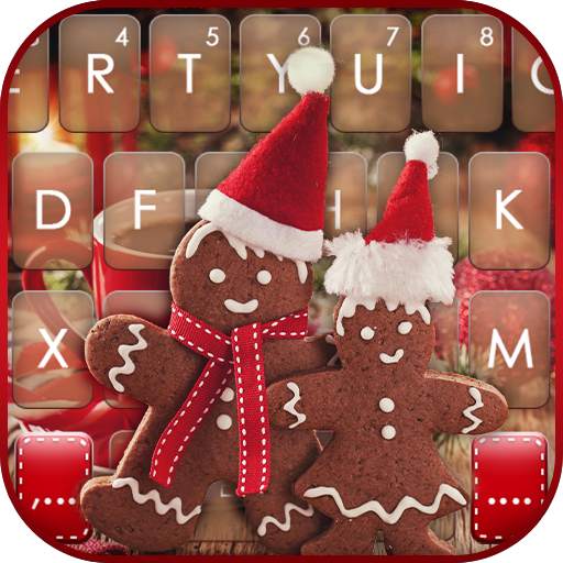 Gingerbread Man Keyboard Background 1.0