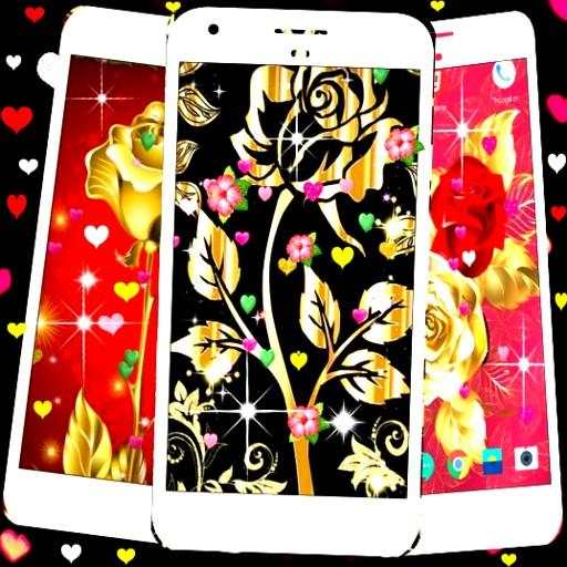 Gold Rose Live Wallpaper screenshot 3