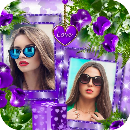 Flower Dual photo frames icon