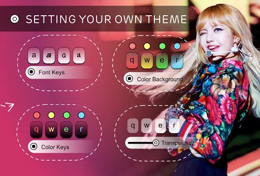 Lisa Blackpink Theme Keyboard स्क्रीनशॉट 3