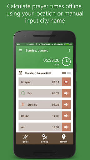 Prayer times, Qiblah, Adzan screenshot 1