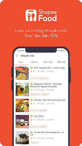 ShopeeFood - Ứng dụng giao món screenshot 3