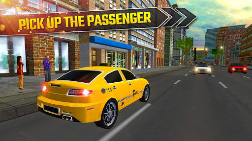 Taxi Driving Simulator 2017 - Modern Car Rush screenshot 1