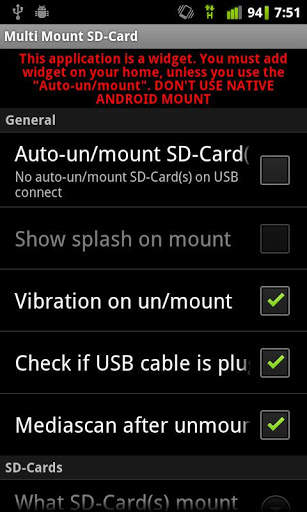 Multi Mount SD-Card Lite screenshot 3