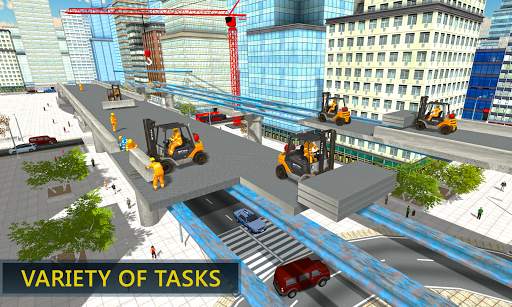 thành phố cầu vượt xây dựng Sim screenshot 3
